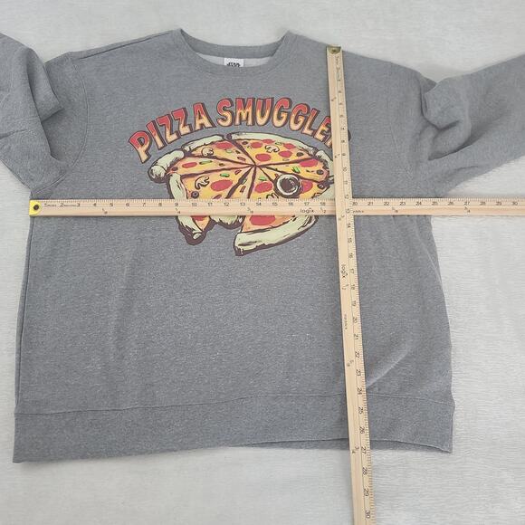 Disney Star Wars Pizza Smuggler Sweatshirt in Gray Size XL Disney bounding - Picture 4 of 9